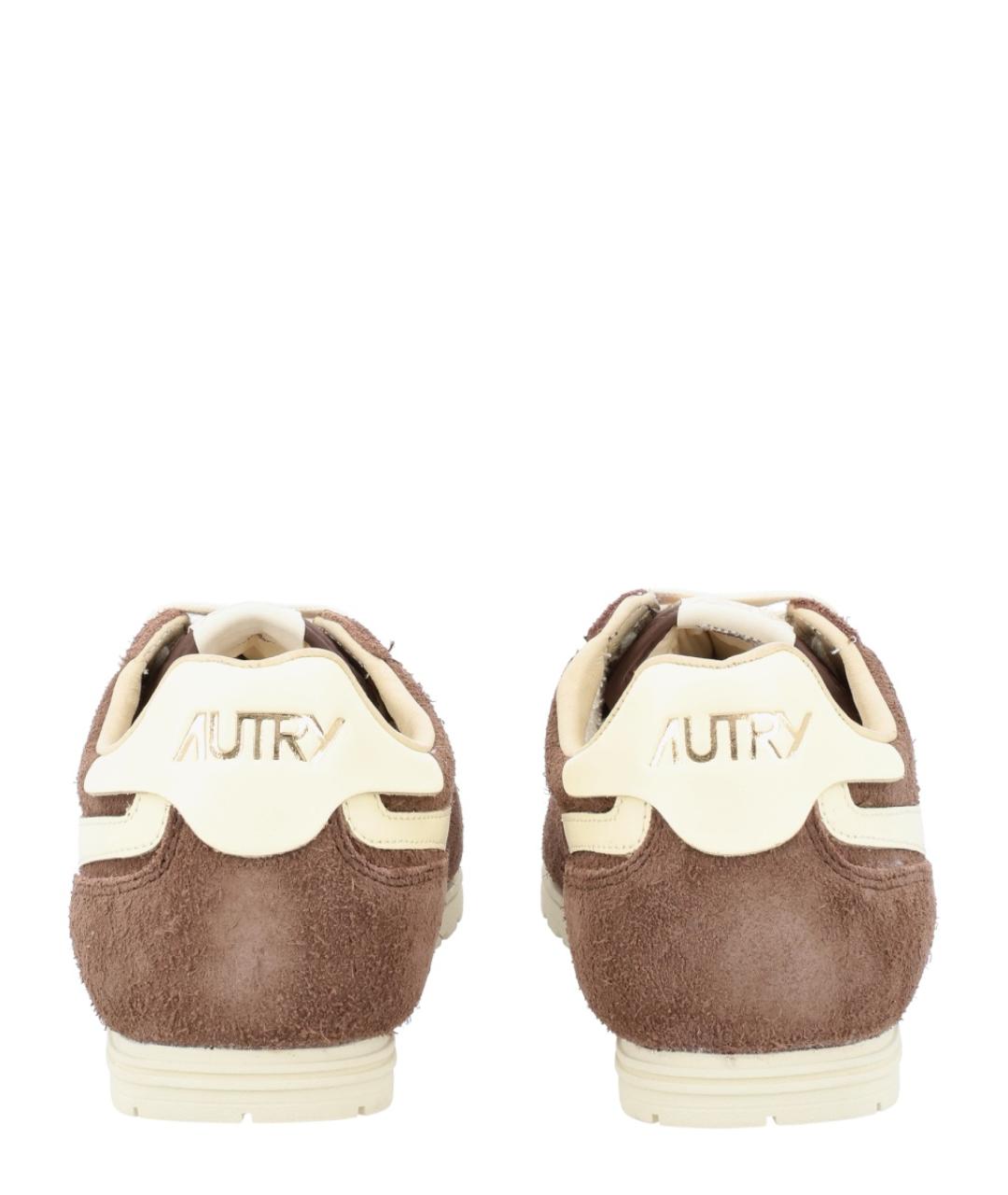 AUTRY Коричневые замшевые низкие кроссовки / кеды, фото 4