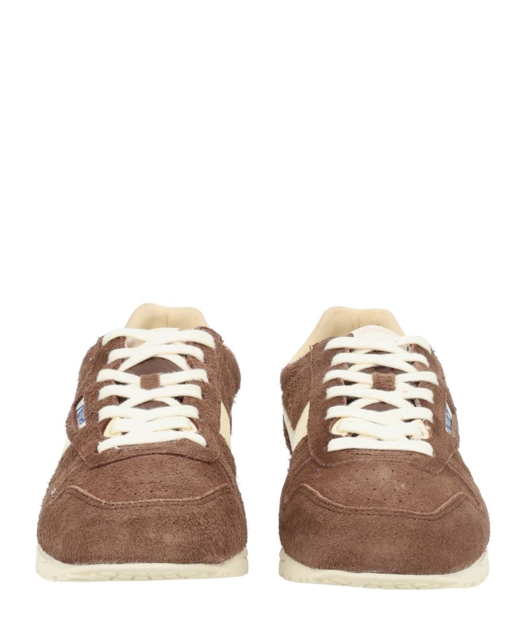 AUTRY Коричневые замшевые низкие кроссовки / кеды, фото 3