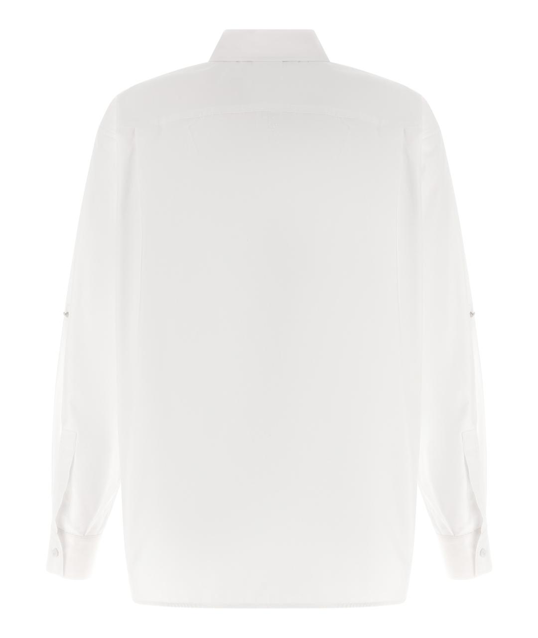 MAX MARA Белая хлопковая рубашка, фото 2