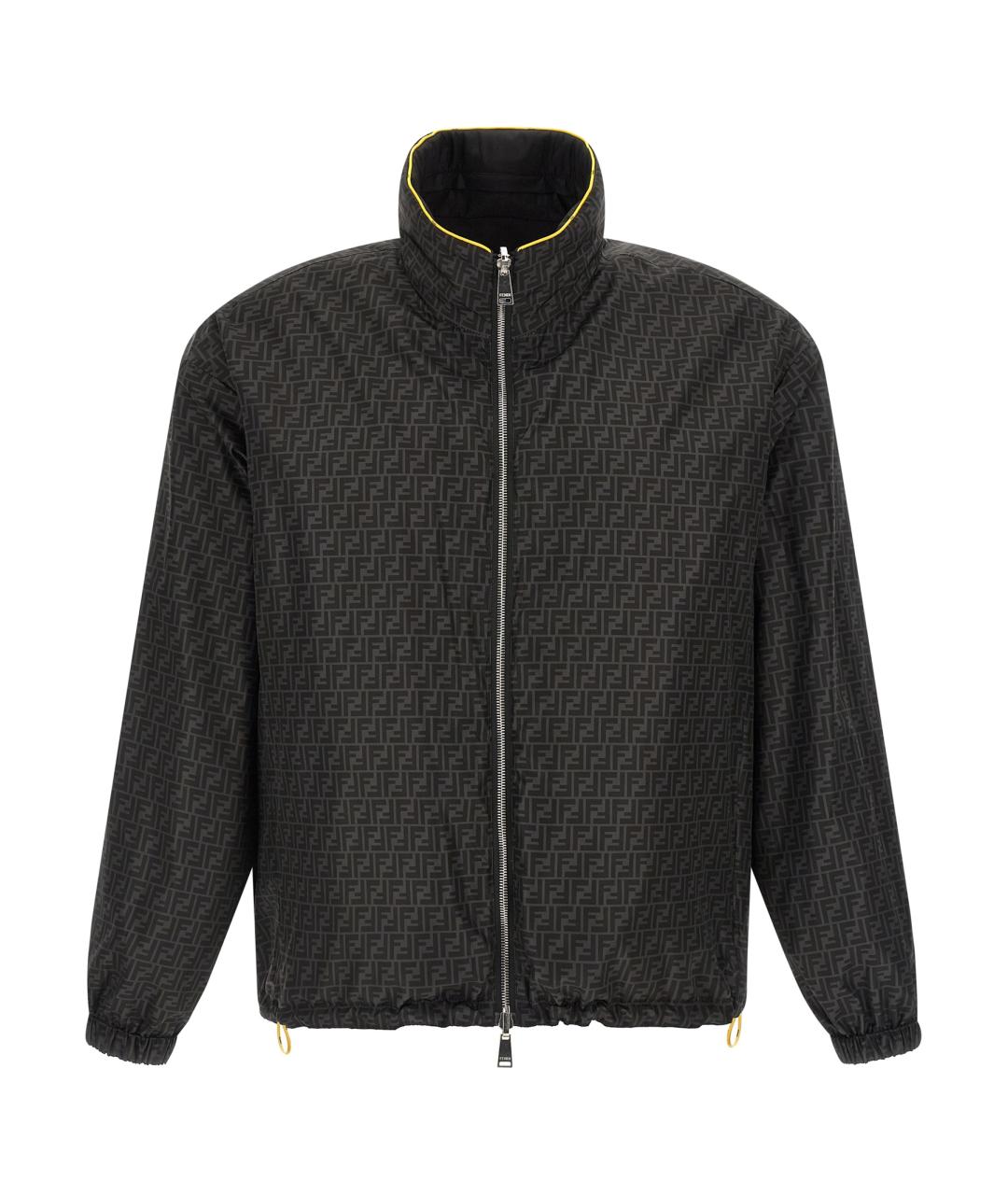 FENDI Черная полиамидовая куртка, фото 2