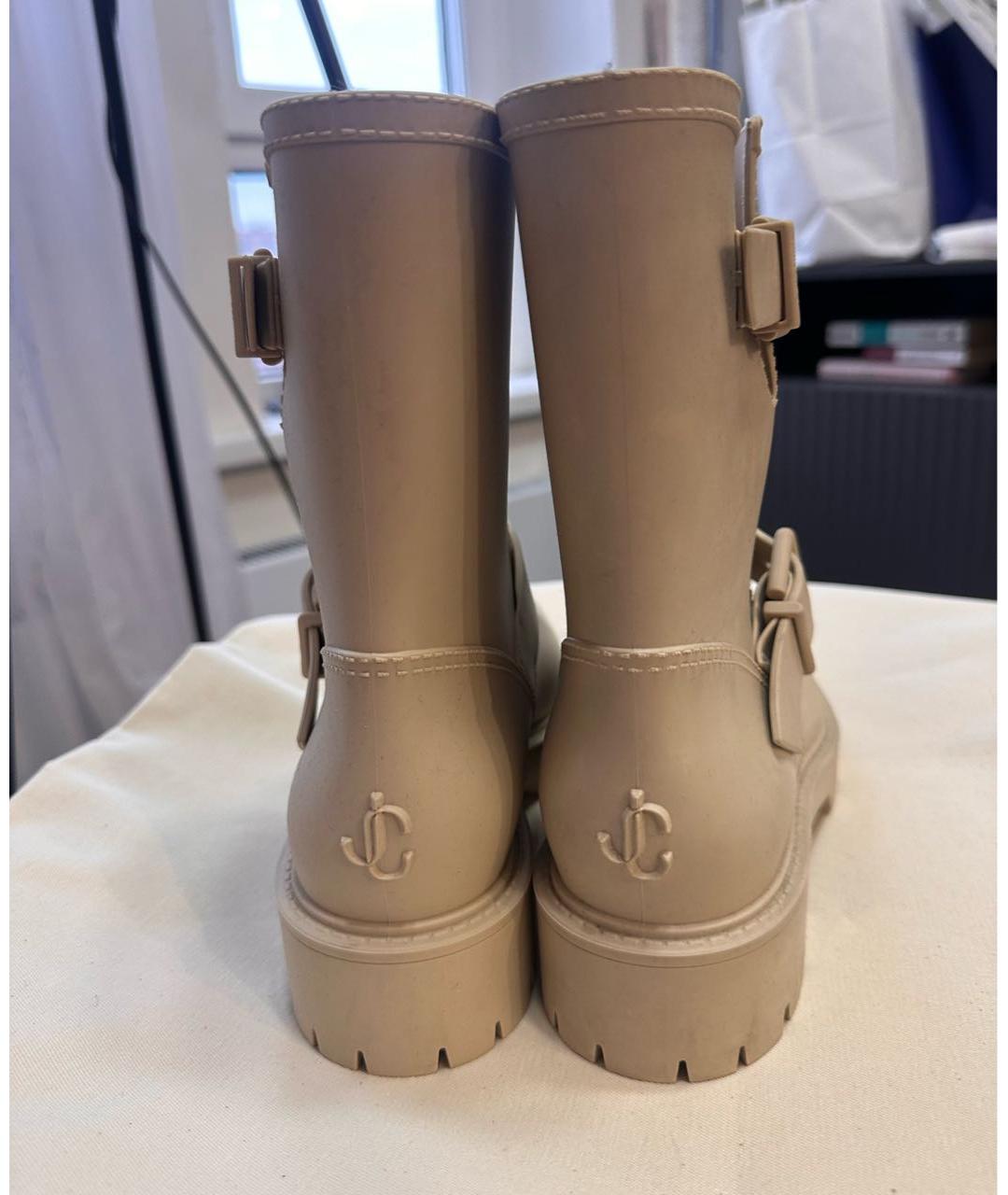 JIMMY CHOO Бежевые полусапоги, фото 5