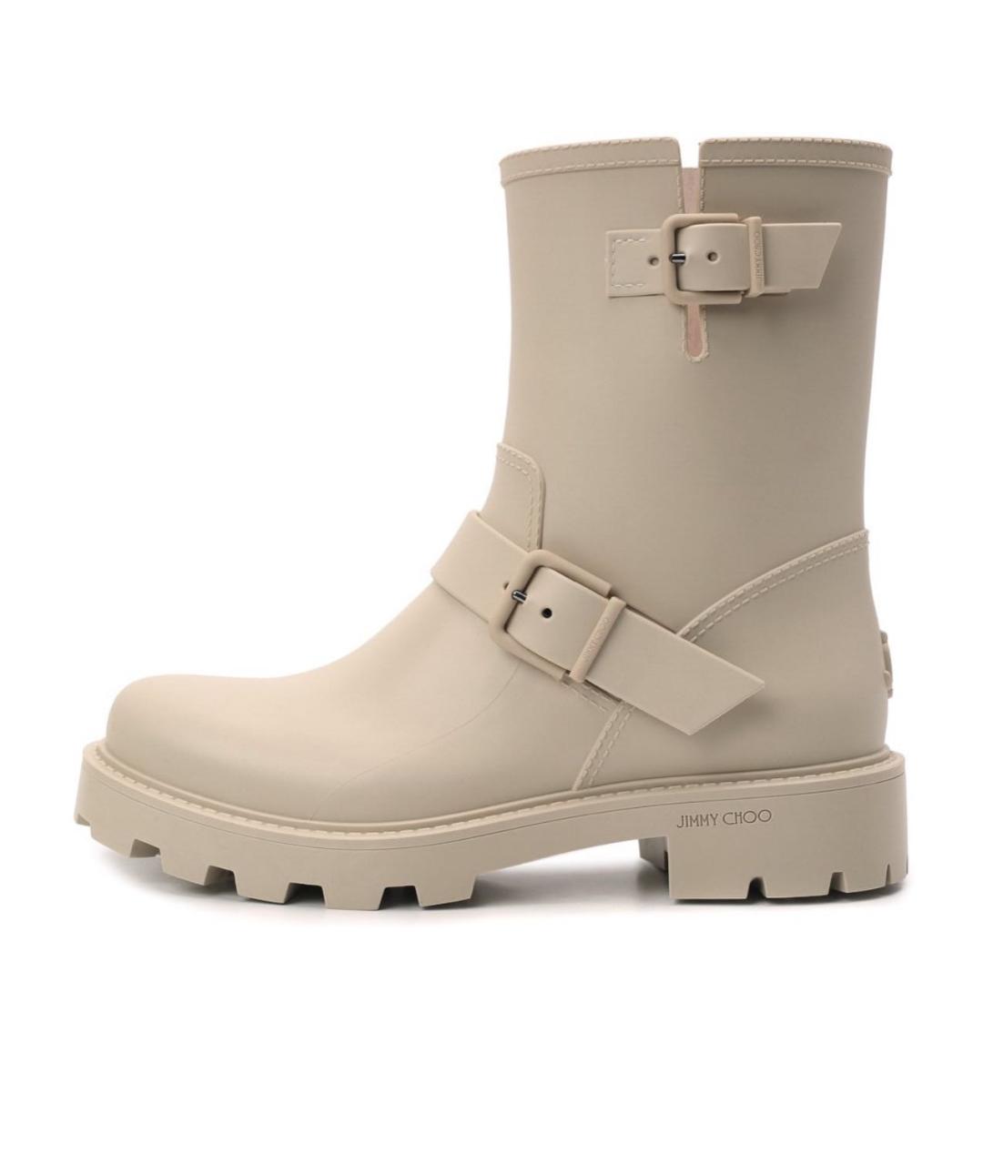 JIMMY CHOO Бежевые полусапоги, фото 9