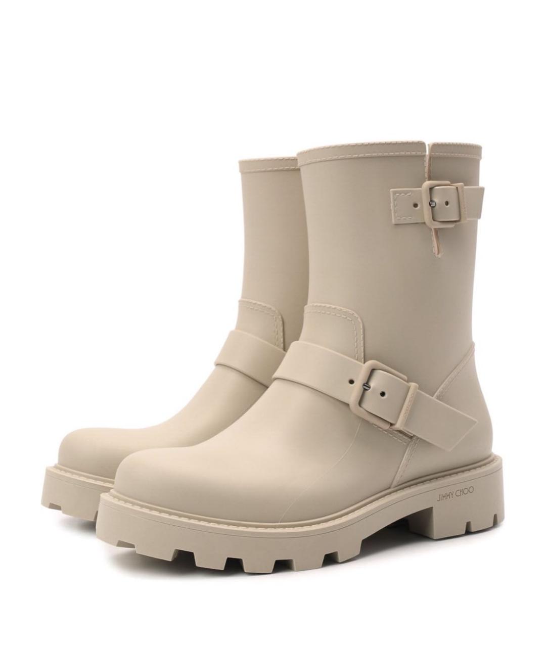 JIMMY CHOO Бежевые полусапоги, фото 8