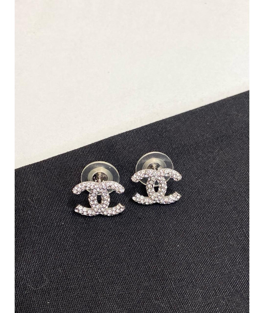 CHANEL Серебряные металлические серьги, фото 6