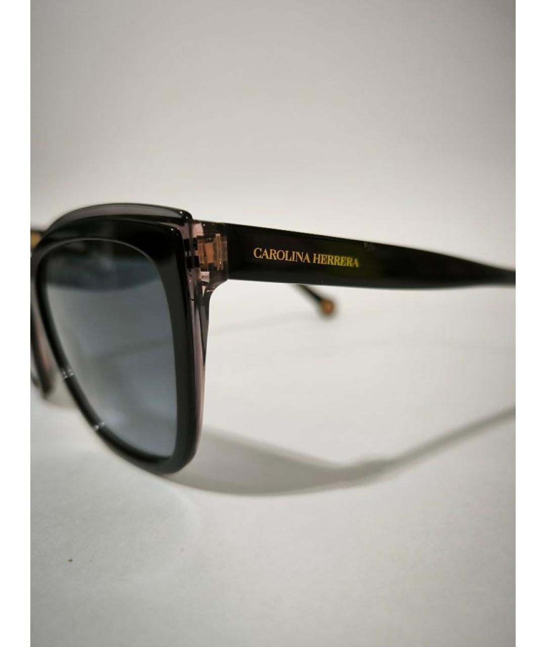 CAROLINA HERRERA Черные пластиковые солнцезащитные очки, фото 3