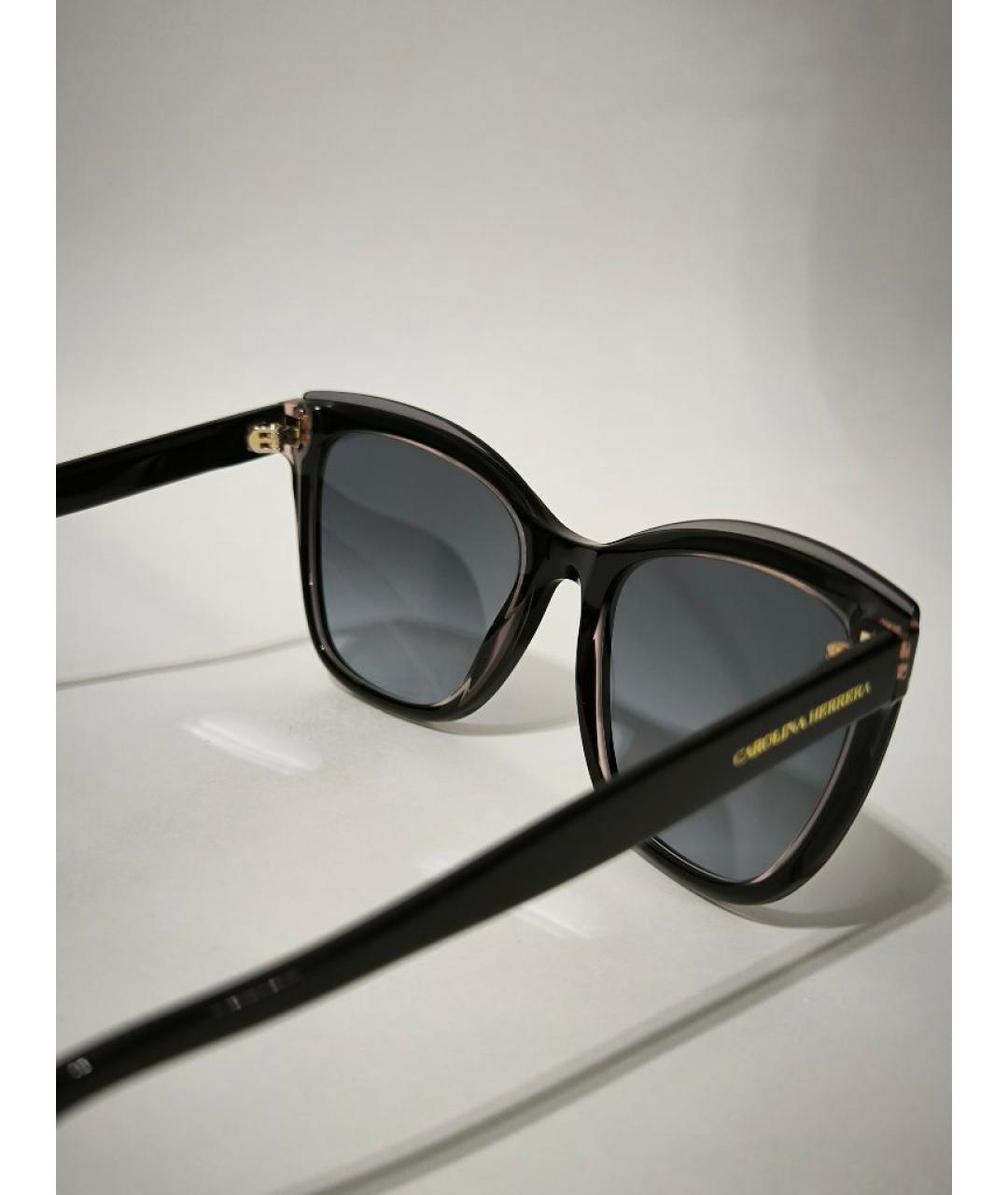 CAROLINA HERRERA Черные пластиковые солнцезащитные очки, фото 4