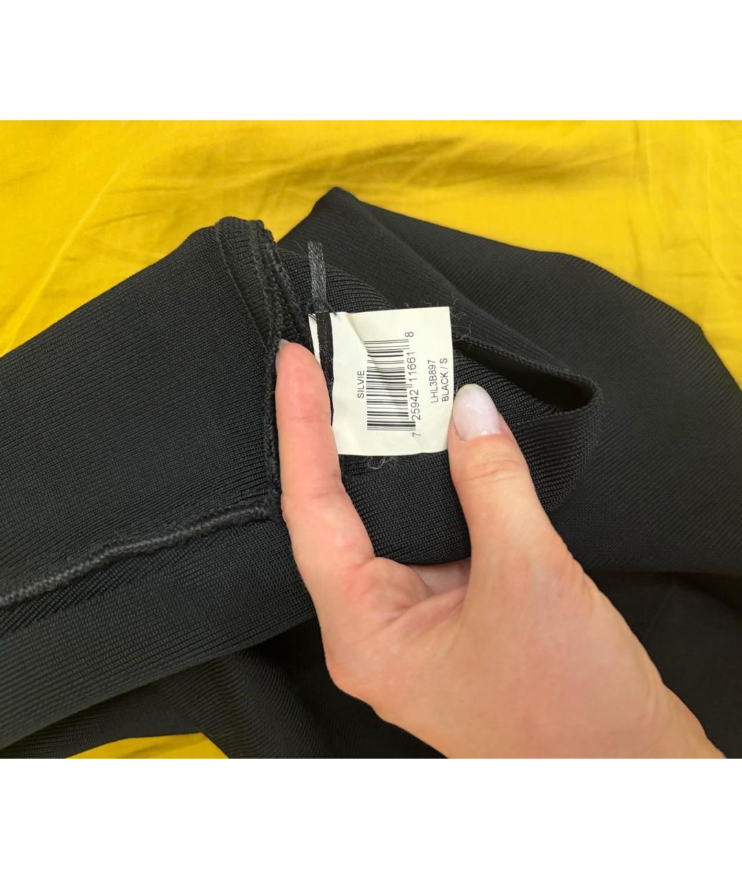 BCBG MAXAZRIA Черная юбка мини, фото 3