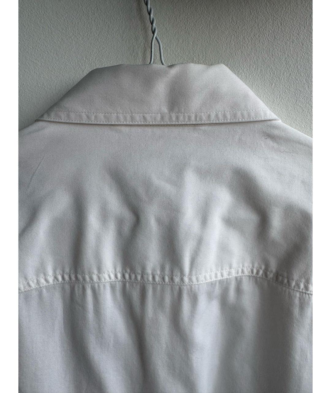 HERON PRESTON Белая хлопковая кэжуал рубашка, фото 3