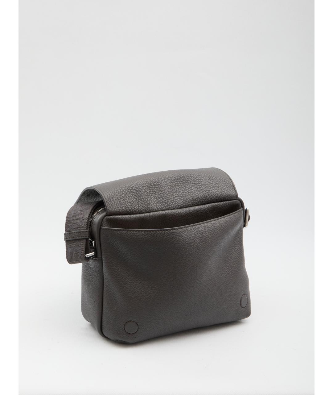 LOEWE Серая кожаная сумка на плечо, фото 3