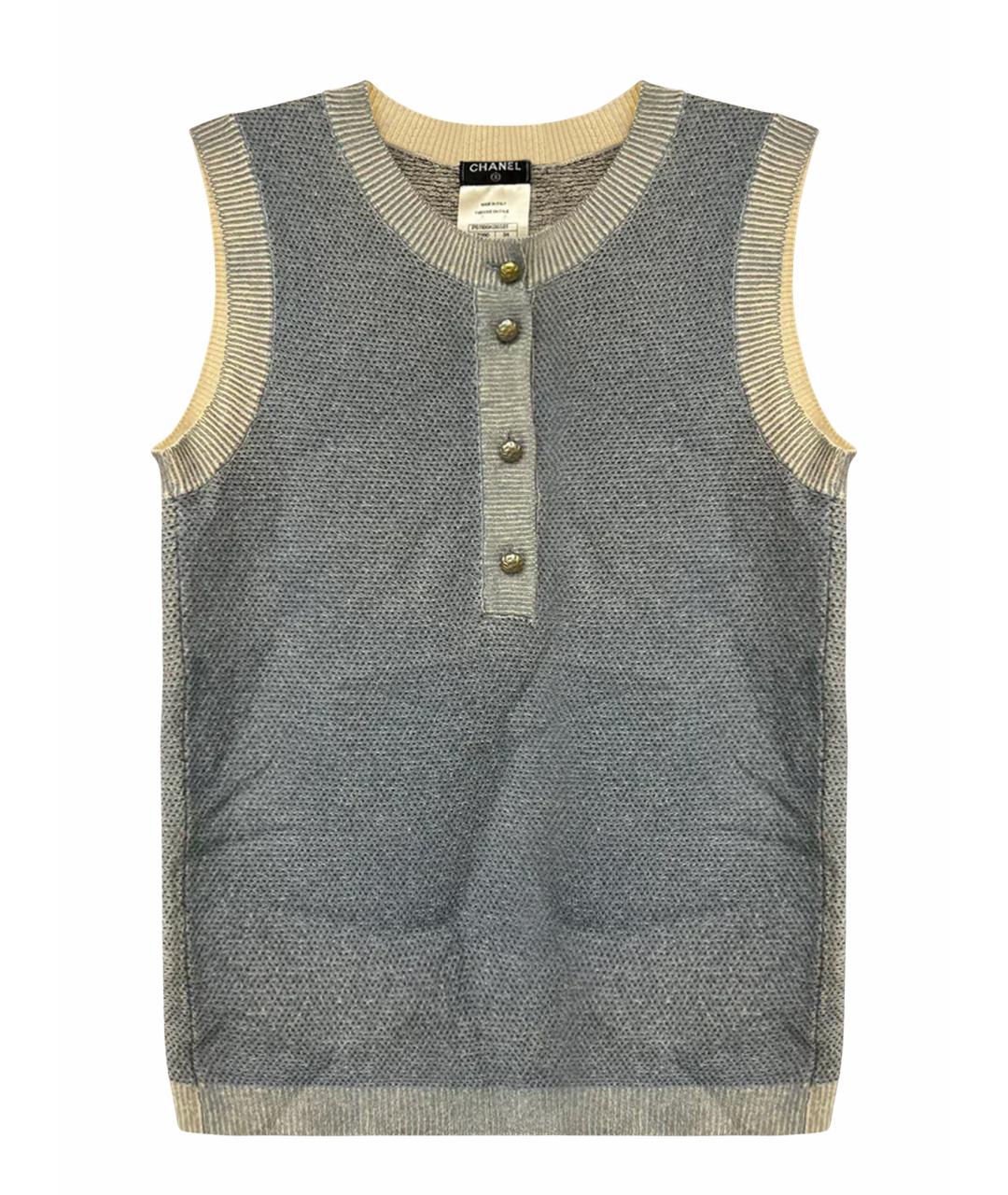 CHANEL Голубая жилетка, фото 1