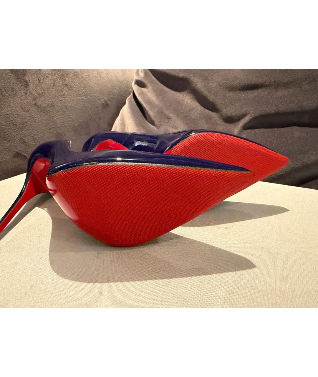 CHRISTIAN LOUBOUTIN Фиолетовые туфли из лакированной кожи, фото 3