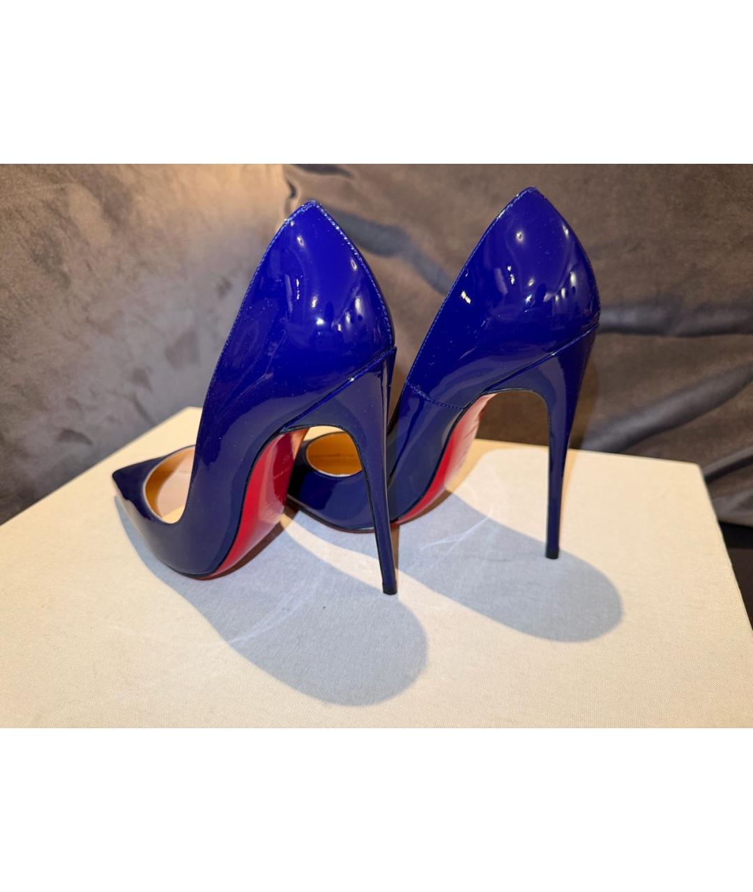 CHRISTIAN LOUBOUTIN Фиолетовые туфли из лакированной кожи, фото 5
