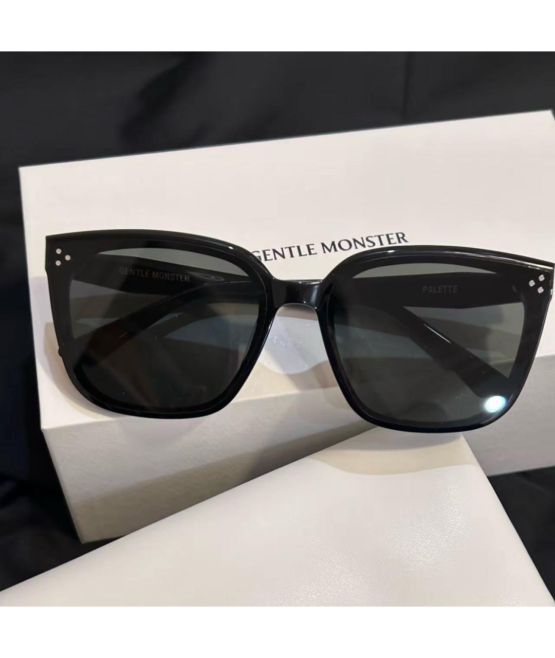 GENTLE MONSTER Черные пластиковые солнцезащитные очки, фото 4