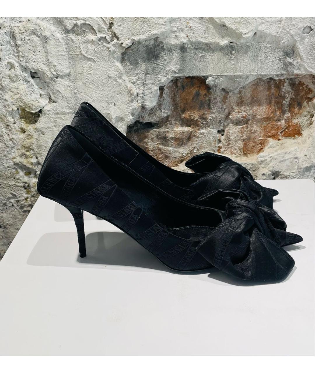 BALENCIAGA Черные текстильные туфли, фото 9