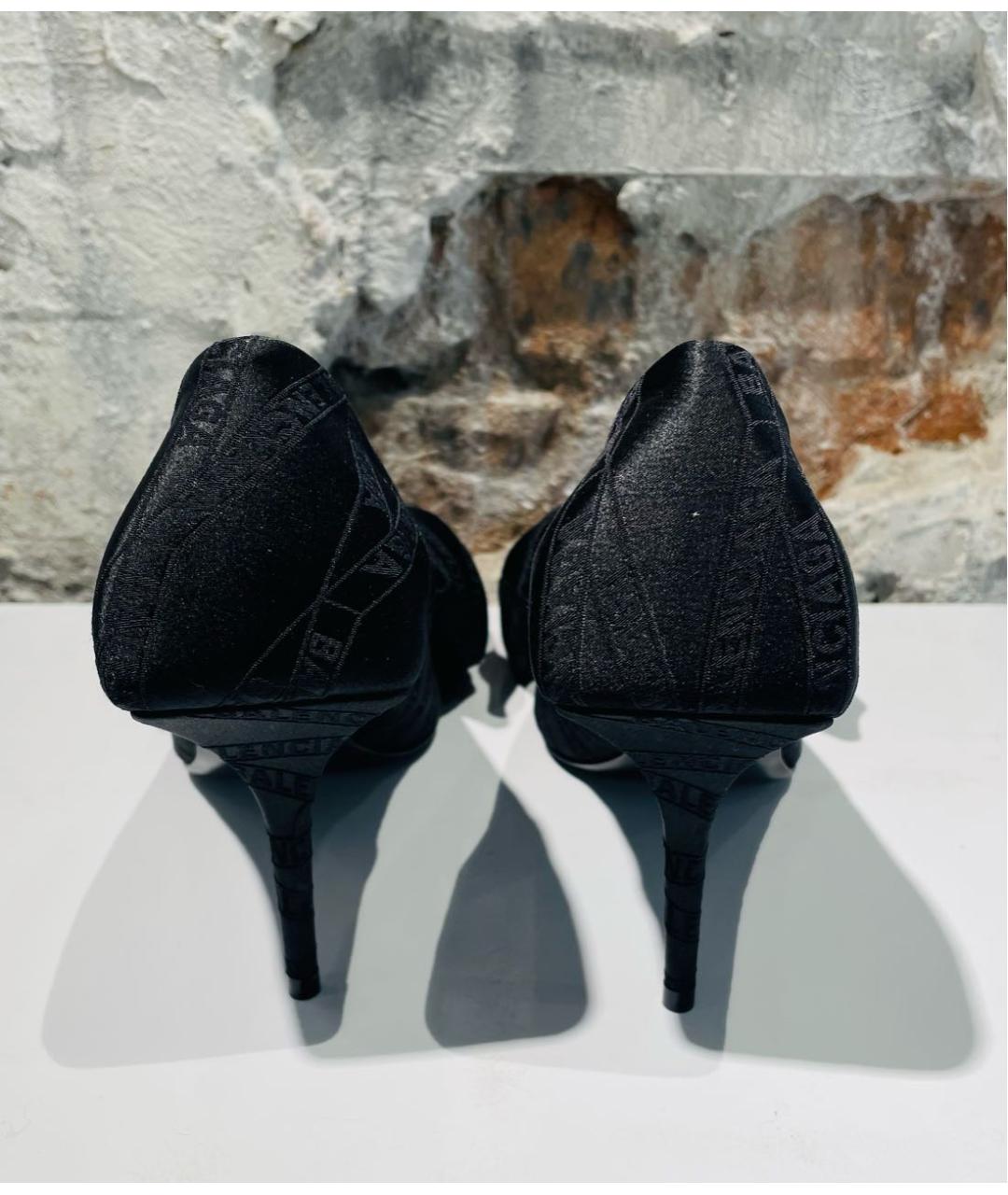 BALENCIAGA Черные текстильные туфли, фото 4