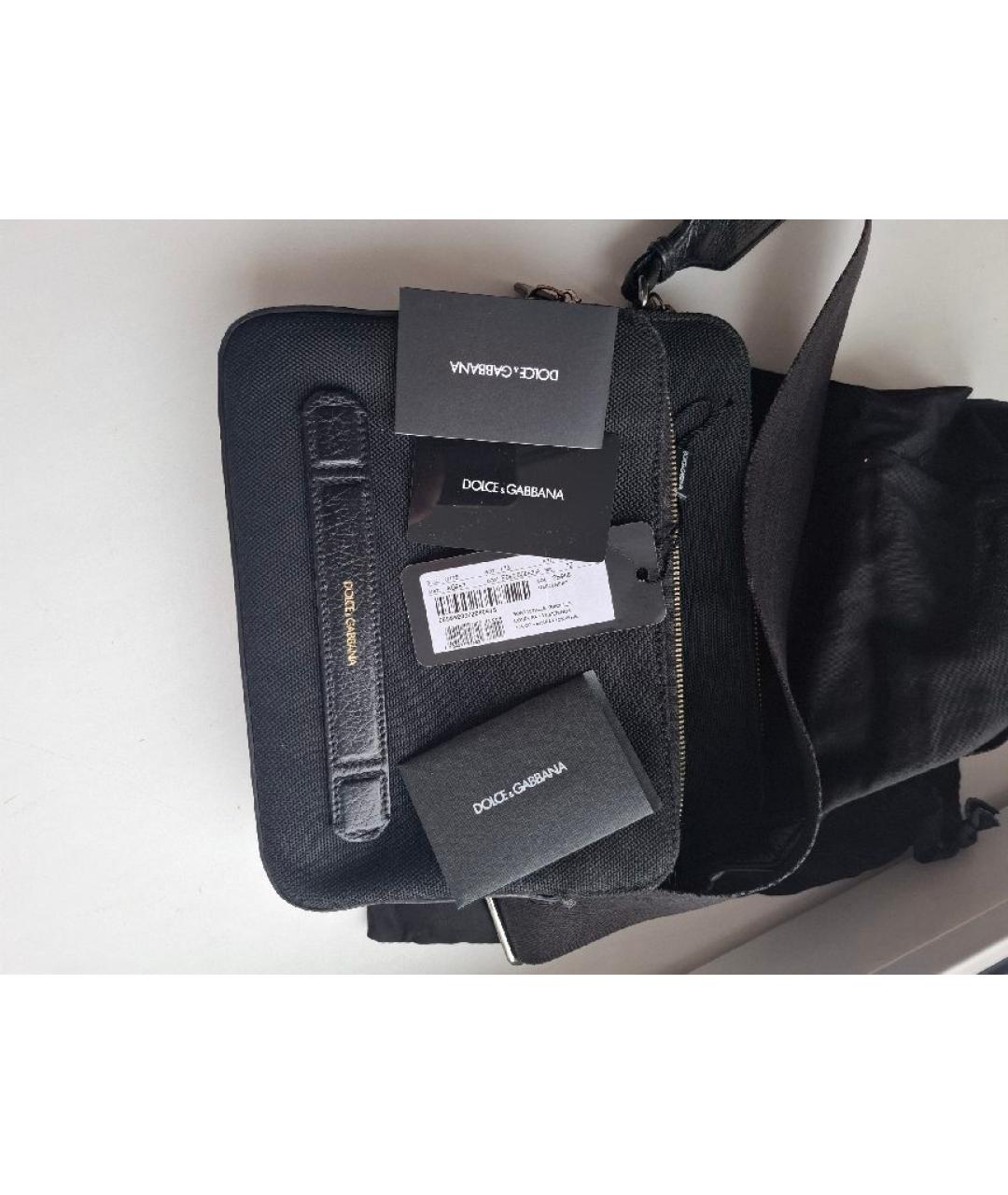 DOLCE&GABBANA Черная сумка на плечо, фото 3