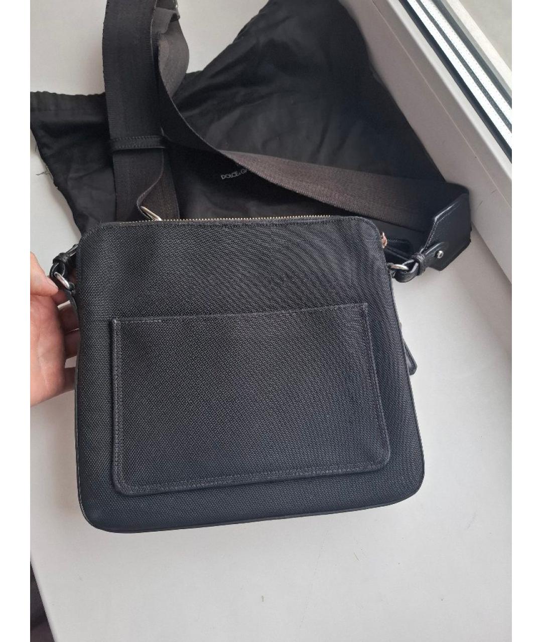 DOLCE&GABBANA Черная сумка на плечо, фото 2