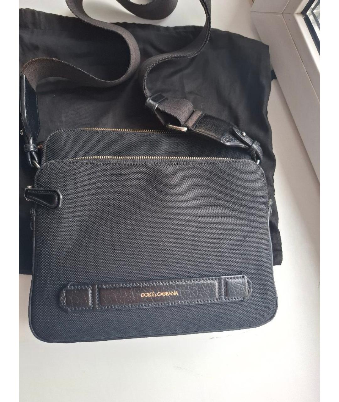 DOLCE&GABBANA Черная сумка на плечо, фото 6