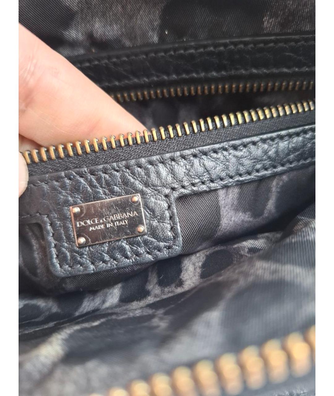 DOLCE&GABBANA Черная сумка на плечо, фото 4