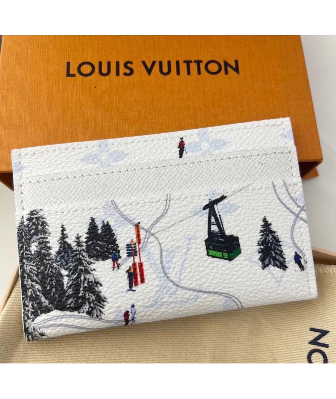 LOUIS VUITTON Белый кардхолдер, фото 4