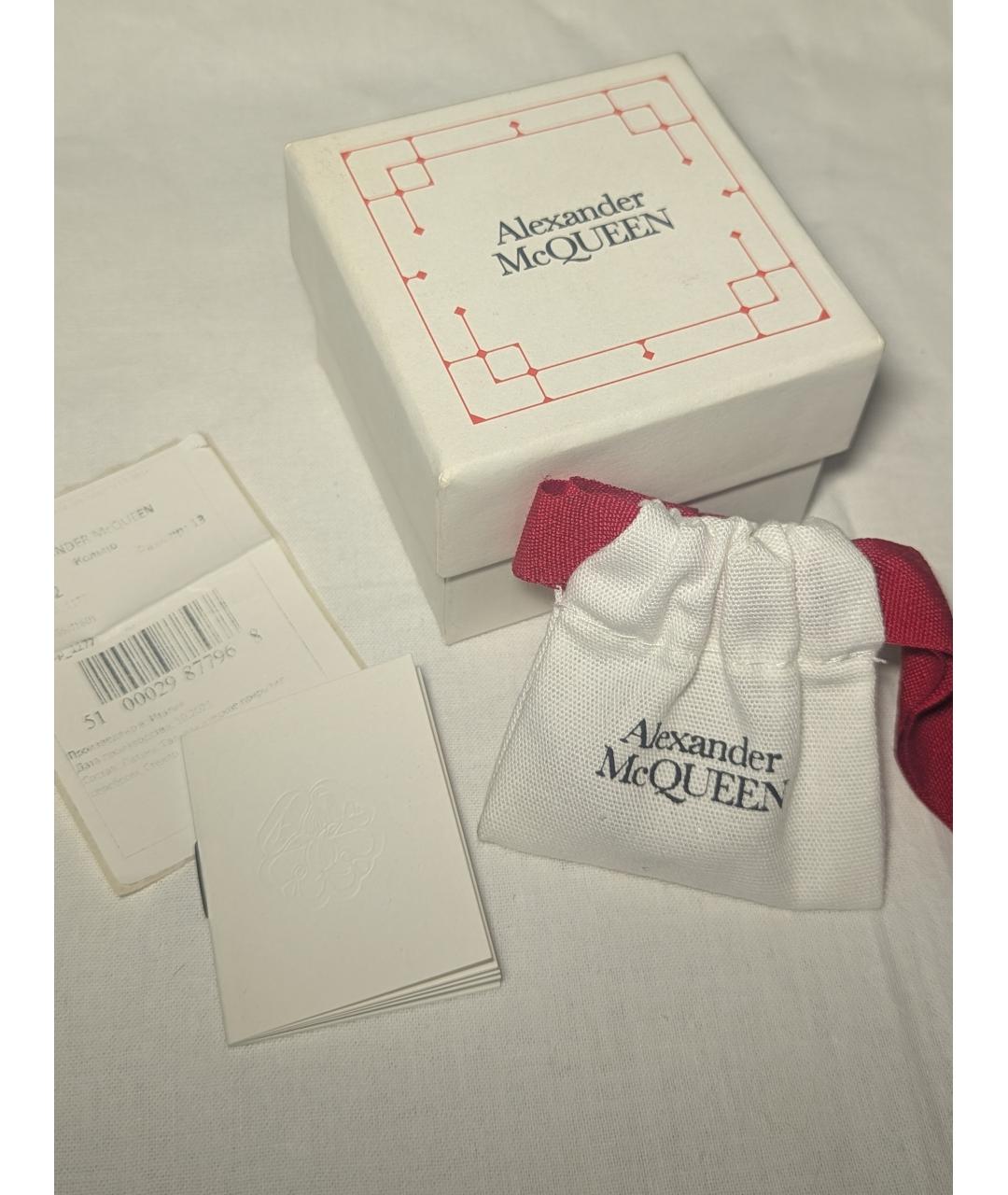 ALEXANDER MCQUEEN Серебряное латунное кольцо, фото 5