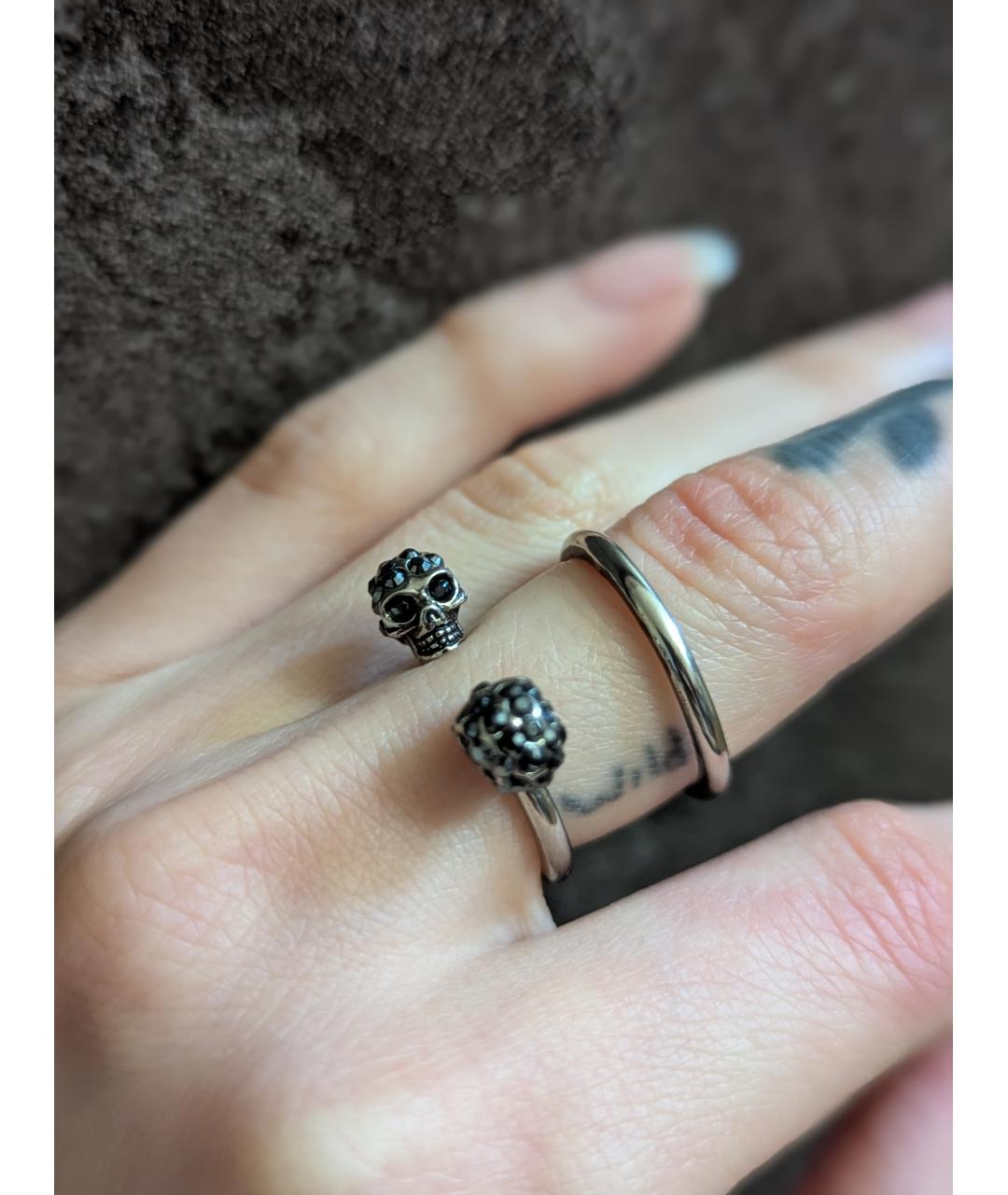 ALEXANDER MCQUEEN Серебряное латунное кольцо, фото 6