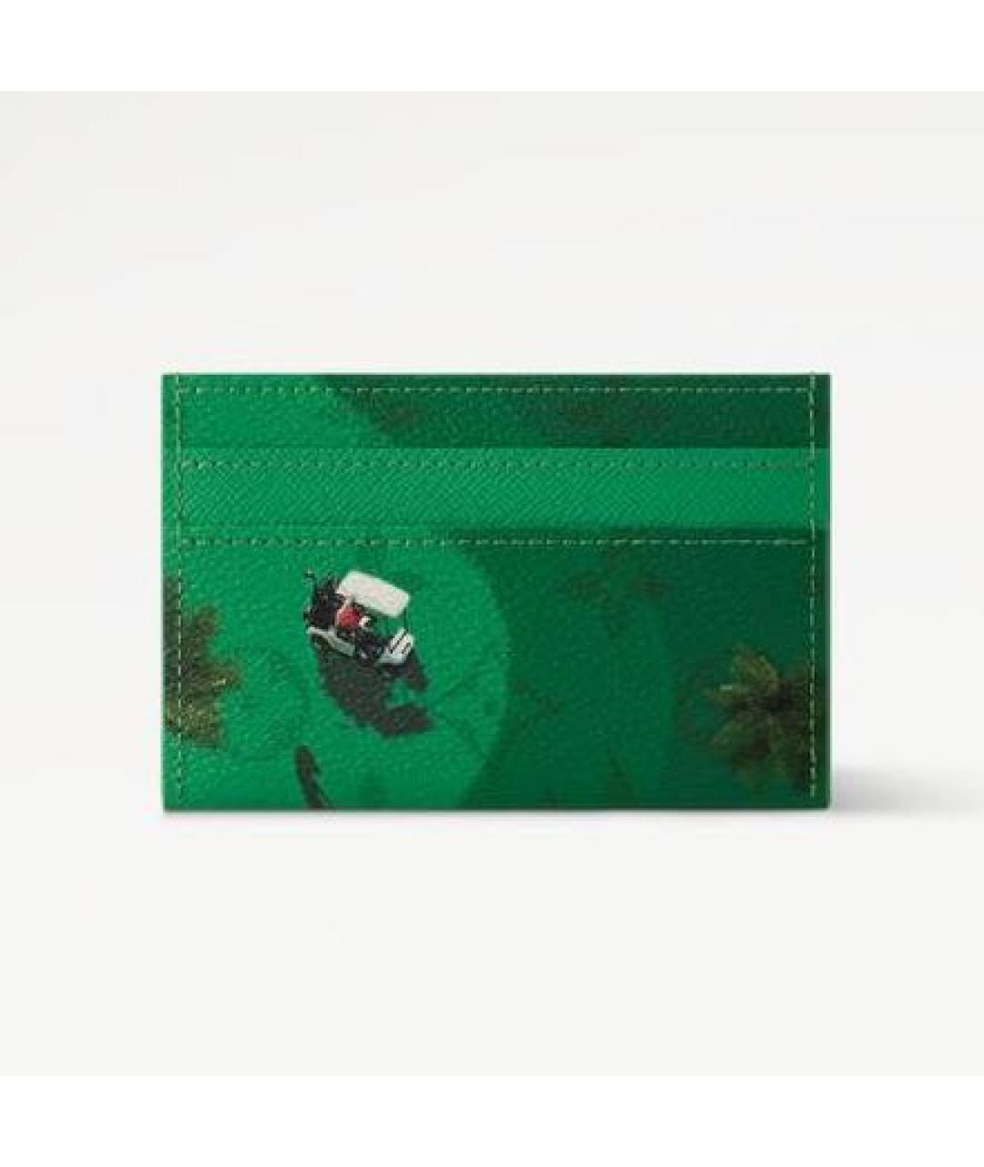 LOUIS VUITTON Зеленый кардхолдер, фото 2