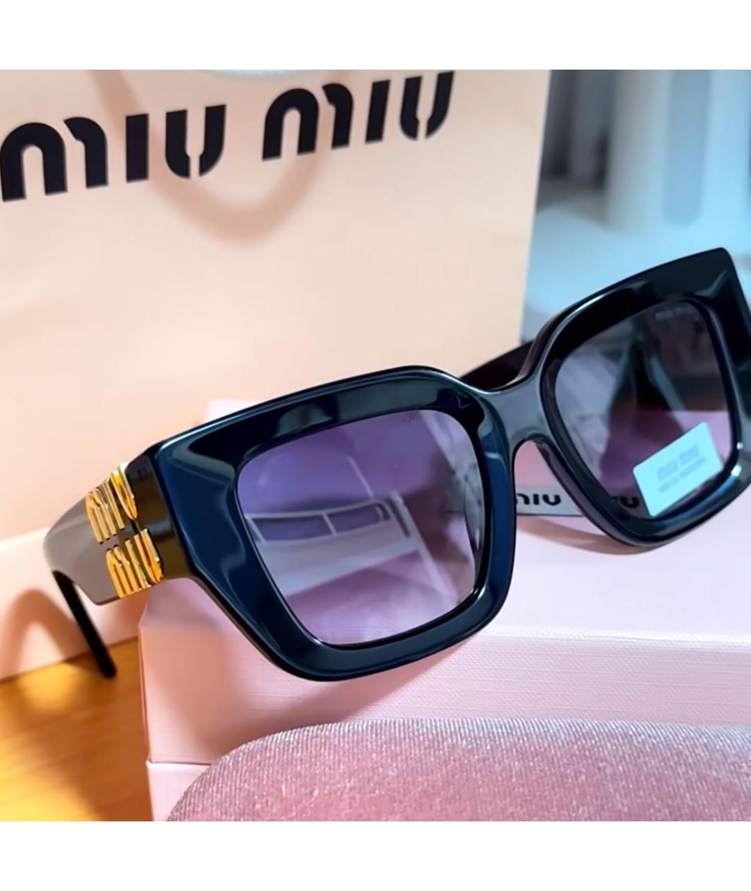 MIU MIU Черные солнцезащитные очки, фото 4