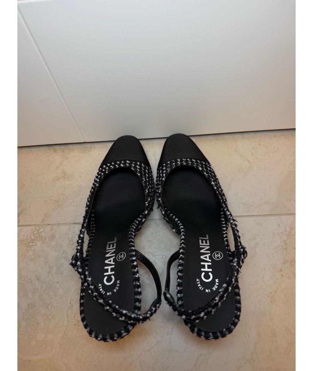 CHANEL Черные туфли, фото 3