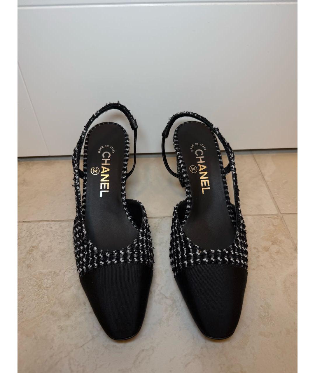 CHANEL Черные туфли, фото 2