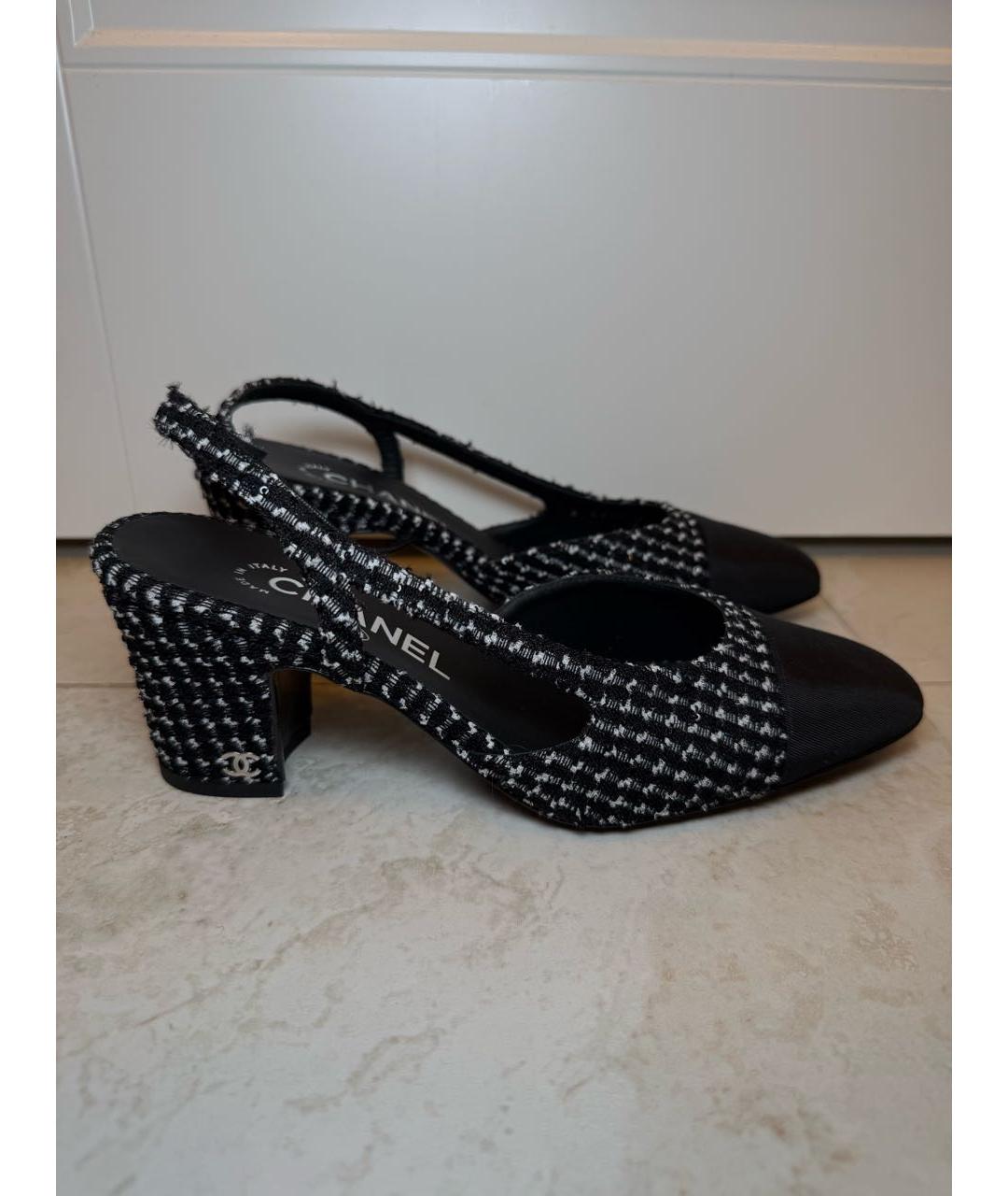 CHANEL Черные туфли, фото 5