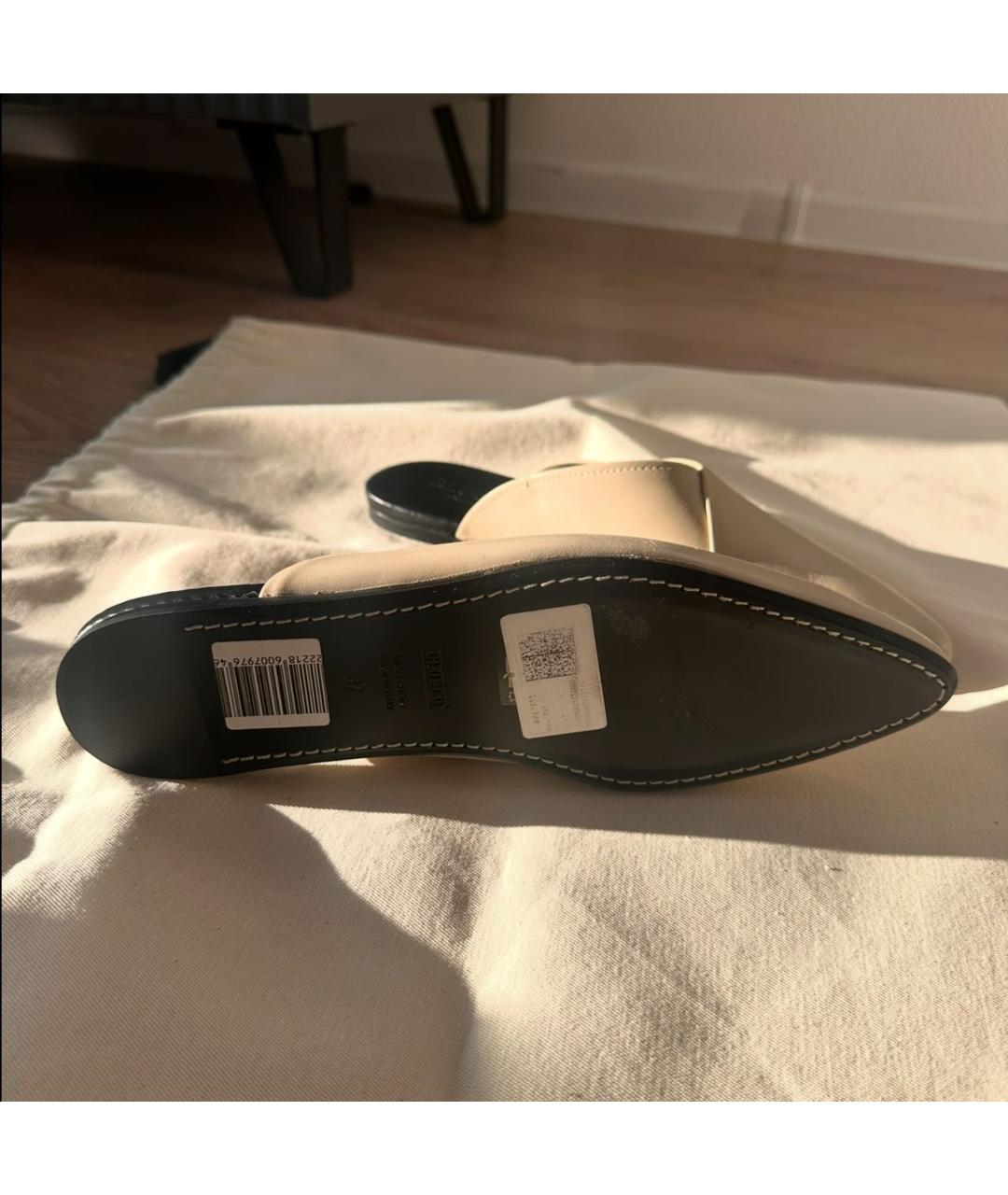 CLOSED Бежевые кожаные сабо, фото 5