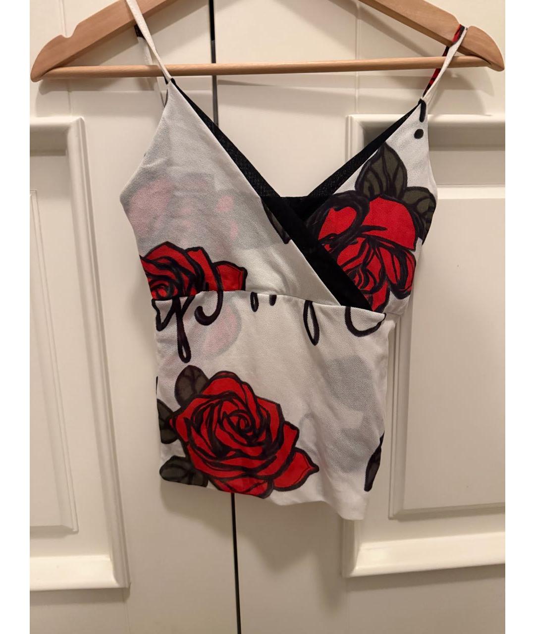 ALEXANDER MCQUEEN Белая майка, фото 4