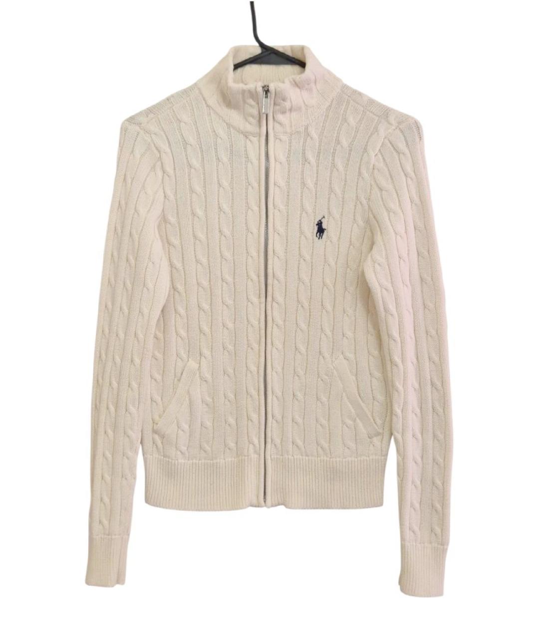 RALPH LAUREN Бежевый хлопковый кардиган, фото 10