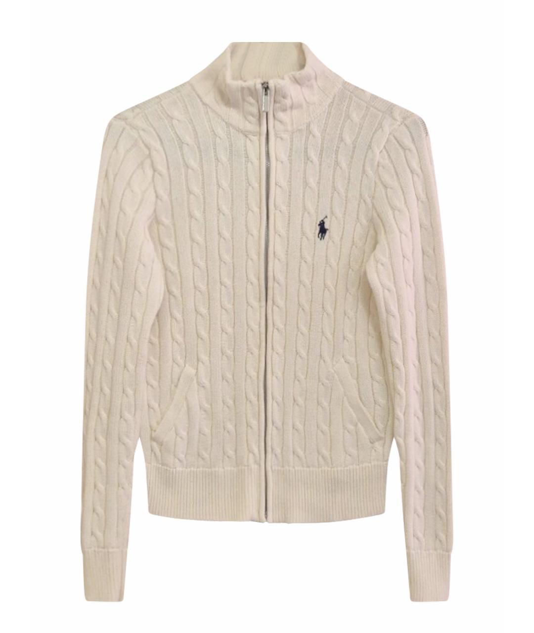 RALPH LAUREN Бежевый хлопковый кардиган, фото 1