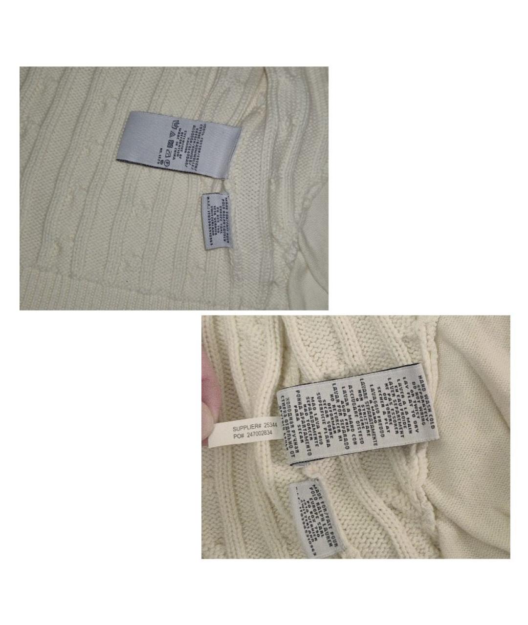 RALPH LAUREN Бежевый хлопковый кардиган, фото 8