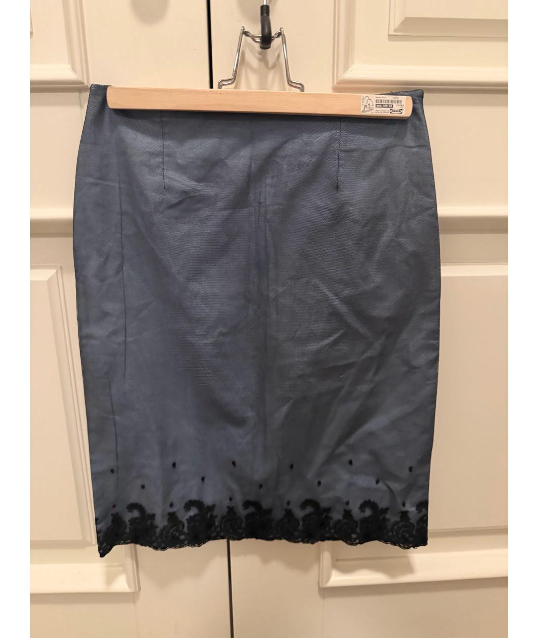 MOSCHINO Темно-синяя юбка мини, фото 2