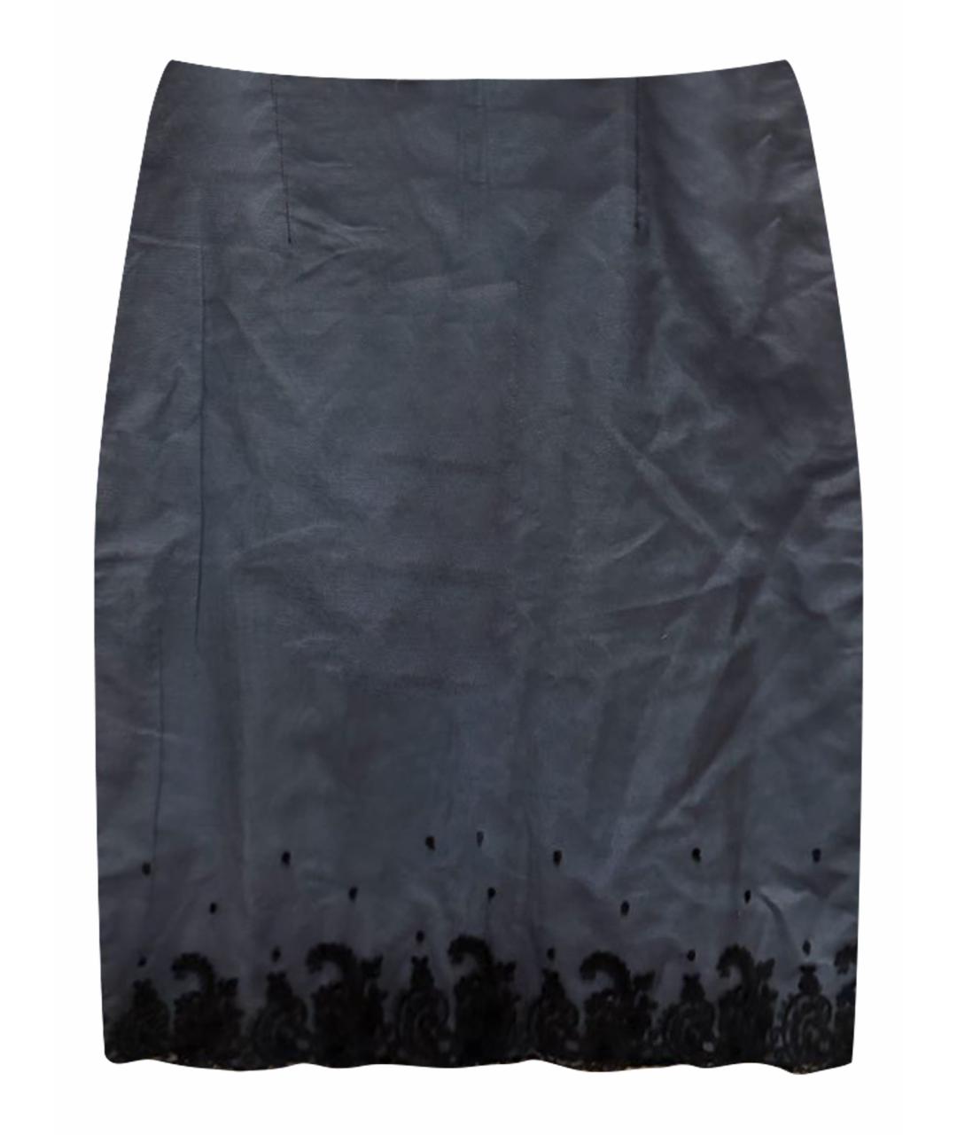 MOSCHINO Темно-синяя юбка мини, фото 1