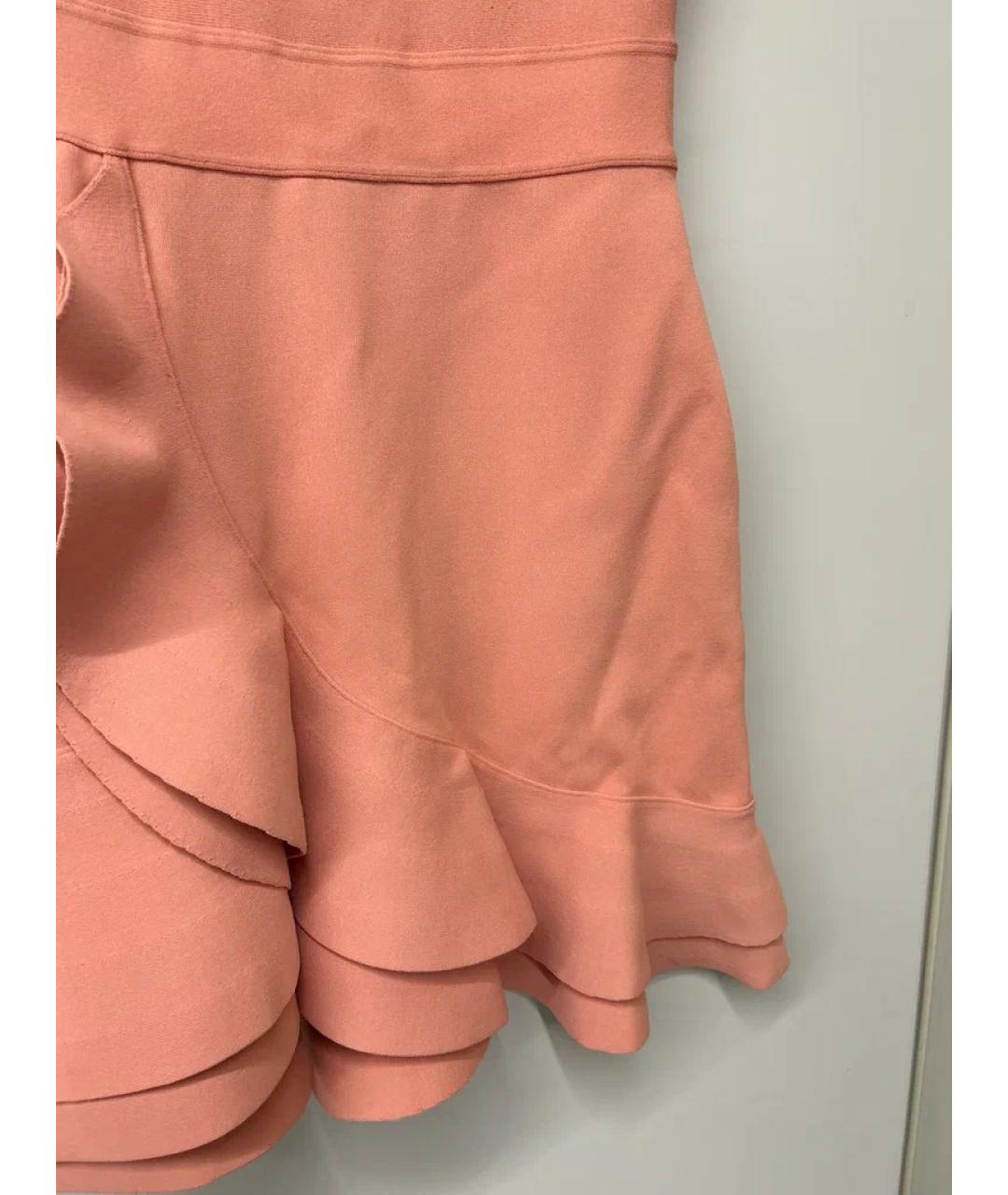 ALEXANDER MCQUEEN Розовое коктейльное платье, фото 5