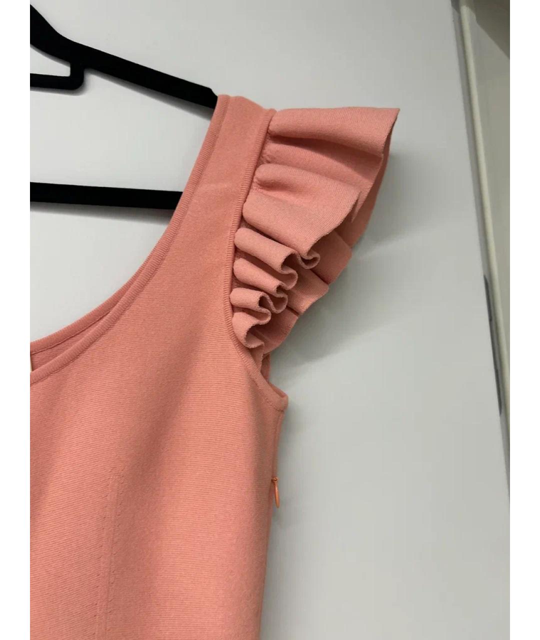 ALEXANDER MCQUEEN Розовое коктейльное платье, фото 3