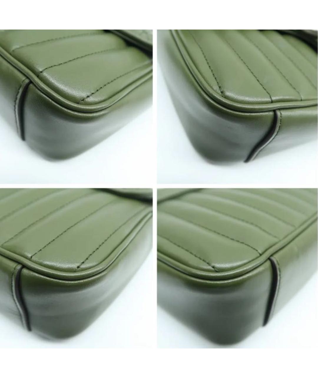 GUCCI Зеленая кожаная сумка через плечо, фото 5