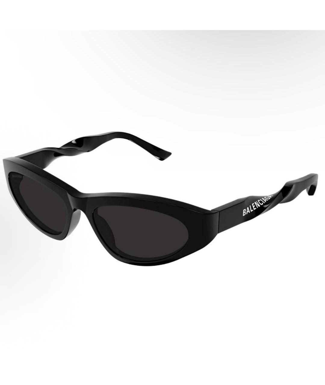 BALENCIAGA Черные пластиковые солнцезащитные очки, фото 5