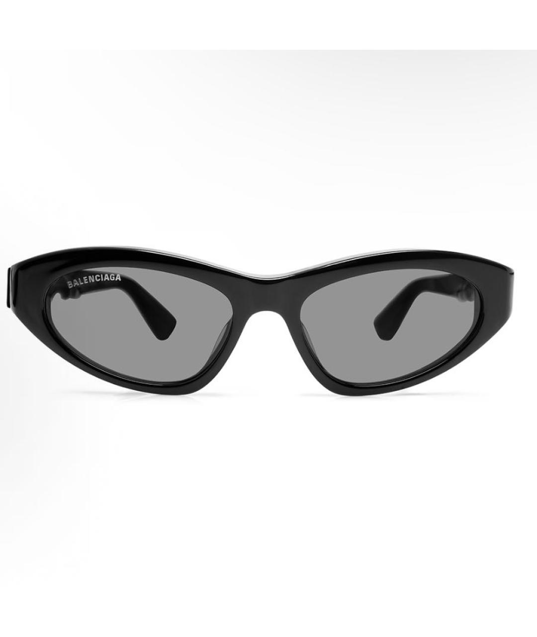 BALENCIAGA Черные пластиковые солнцезащитные очки, фото 2