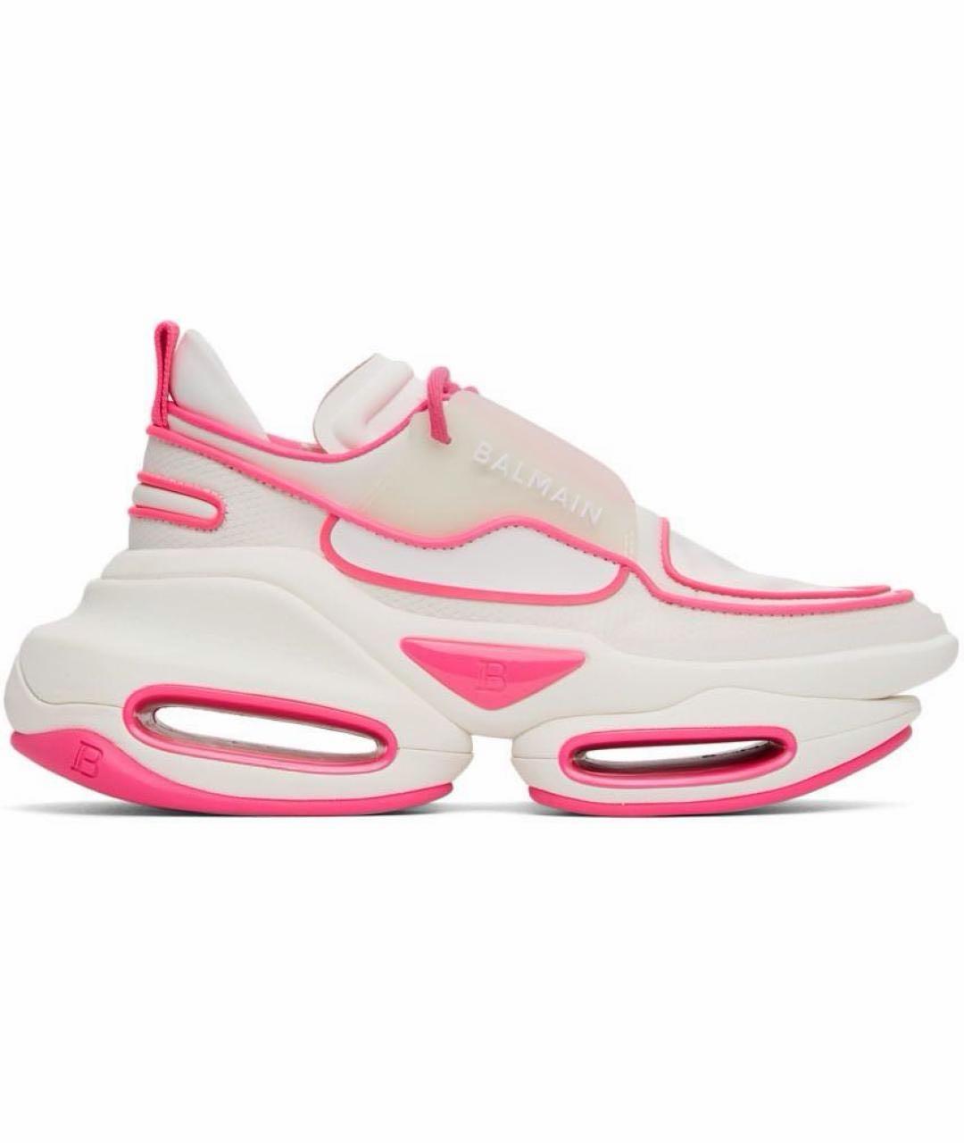 BALMAIN Белые текстильные кроссовки, фото 7