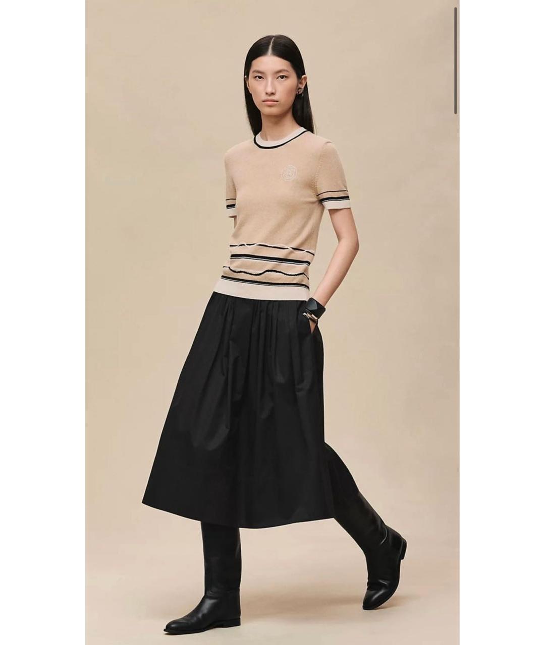 HERMES Бежевый кашемировый джемпер / свитер, фото 3