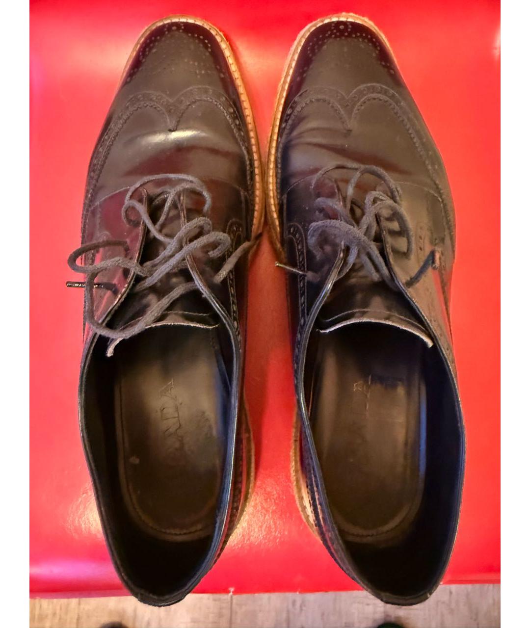 PRADA Черные кожаные эспадрильи, фото 3