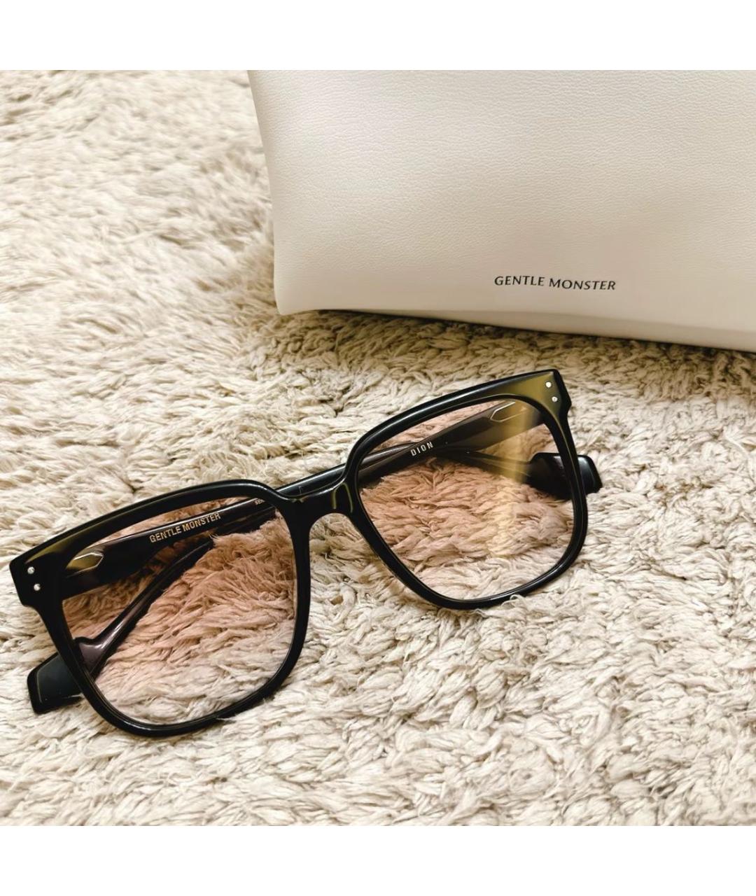 GENTLE MONSTER Черные пластиковые солнцезащитные очки, фото 4