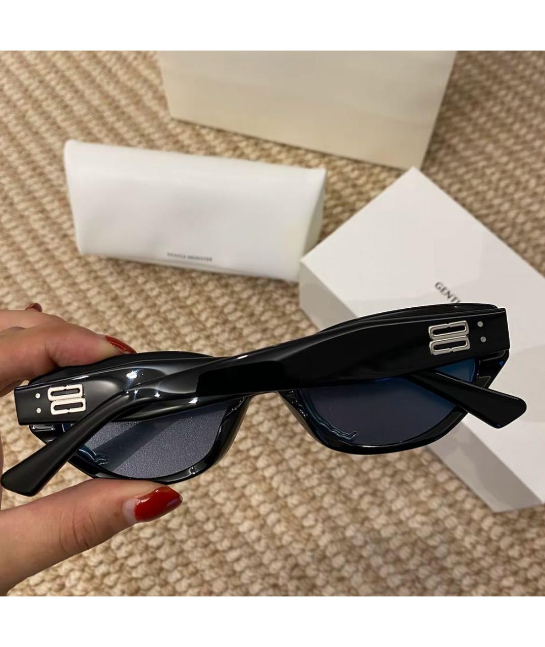 GENTLE MONSTER Черные пластиковые солнцезащитные очки, фото 3