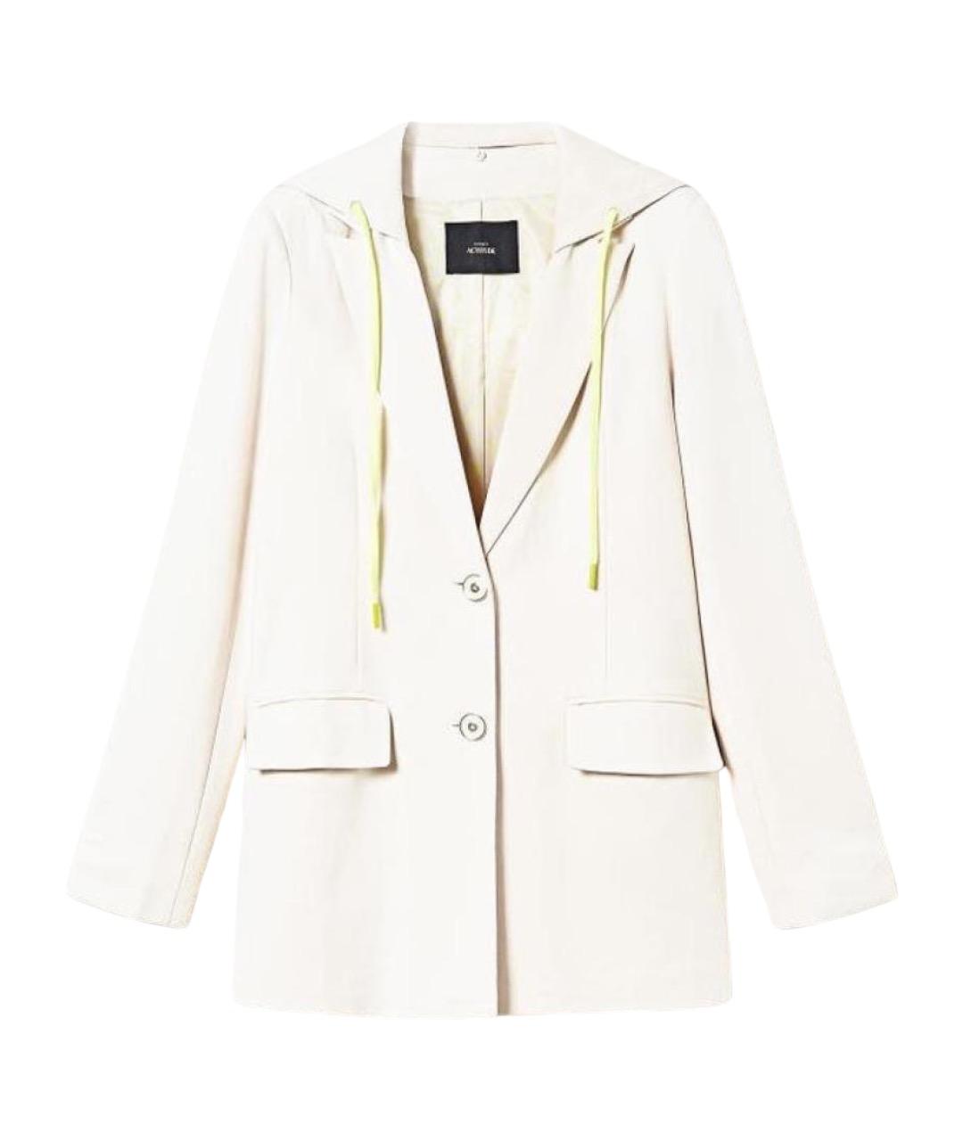 TWIN-SET Бежевый вискозный жакет/пиджак, фото 1