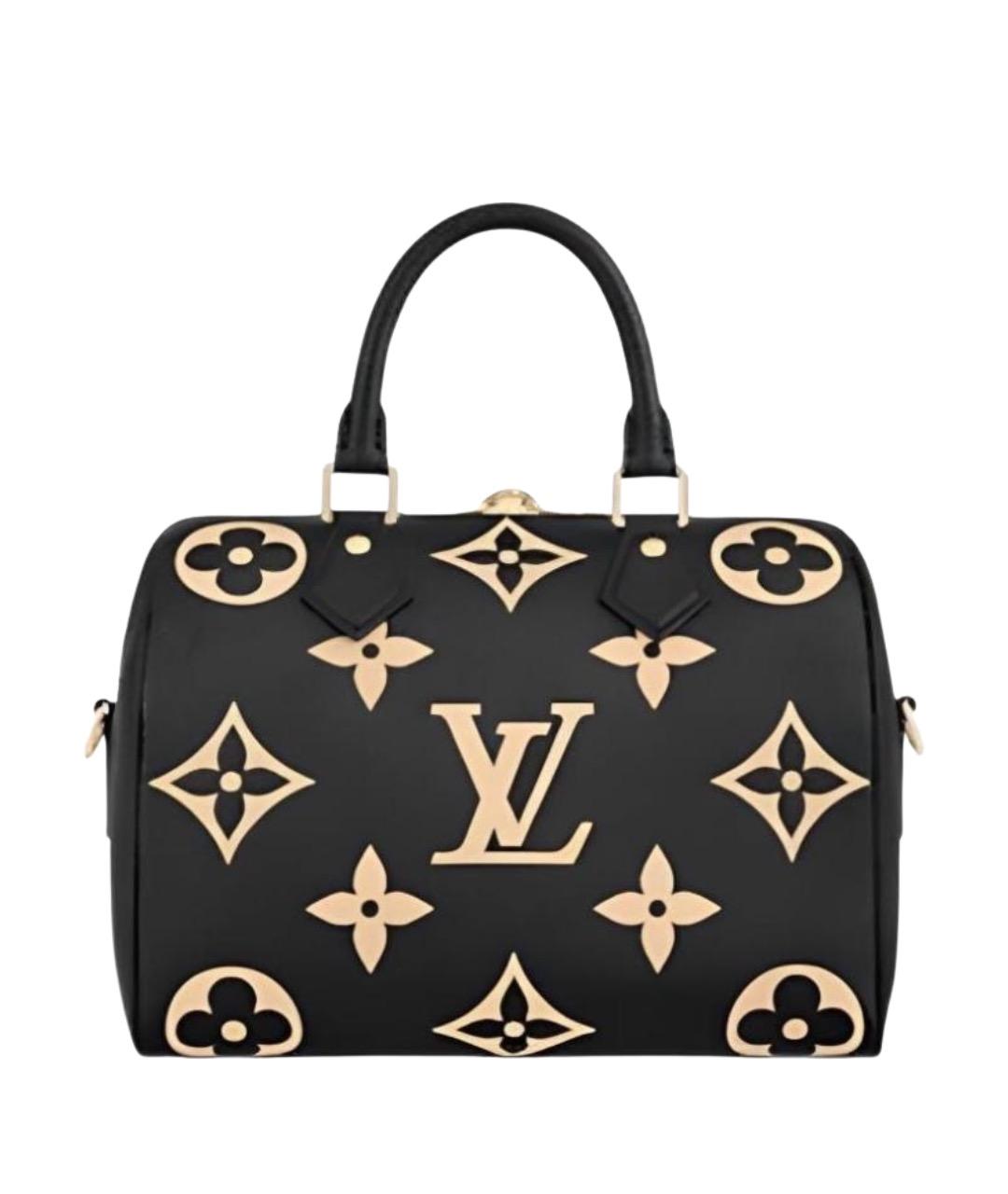 LOUIS VUITTON Черная кожаная сумка через плечо, фото 1